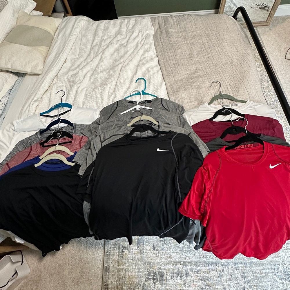 14 Men’s Nike Pro.Athletic Shirts Dri-fit L